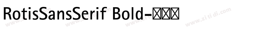 RotisSansSerif Bold字体转换